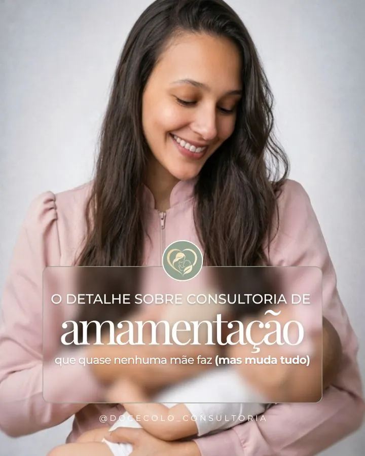 Carrossel sobre consultoria de amamentação