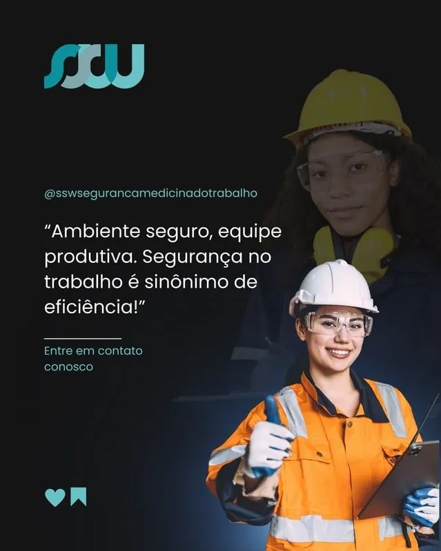 Post da SSW sobre riscos psicossociais no trabalho