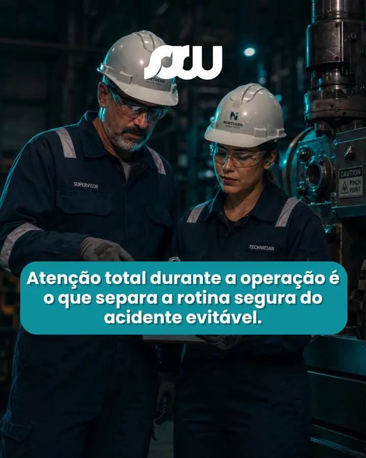 Post da SSW sobre acidentes com máquinas e equipamentos